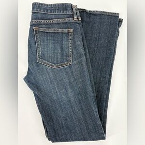 J CREW Jeans Matchstick Stretch Cotton Dark Wash Blue Straight Leg Women’s 27R